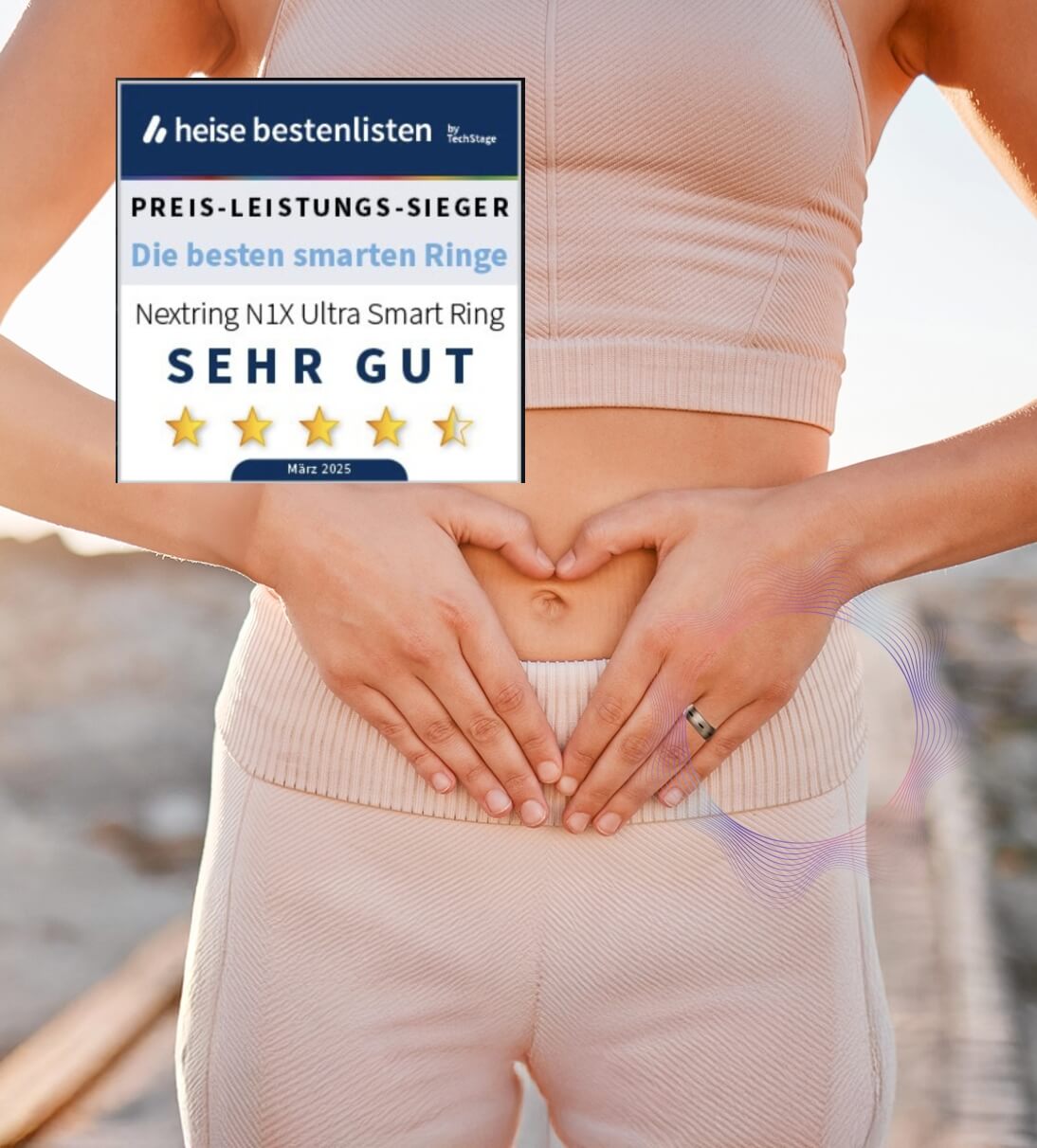 Stiftung Warentest hat den nextRING als Sehr gut bewertet.